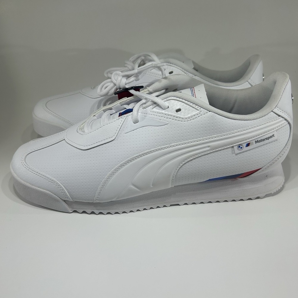 Puma BMW MMS Roma Motorsport Mens Sneakers White 308617-02 Size 11.5